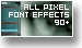 pixel font text effects